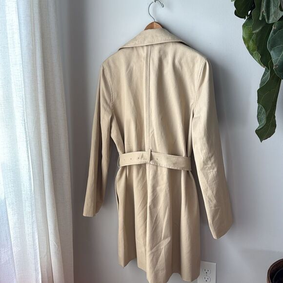 J.Crew Factory Women's Classic Light Khaki Trench Coat - Picture 8 of 13